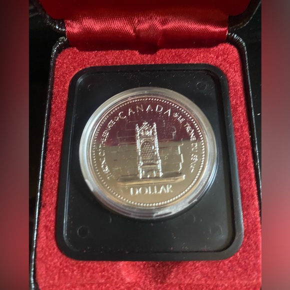 Rare Canadian Jubilee 25th Anniversary Silver edition Canada Dollar Uncirculated - Picture 2 of 6